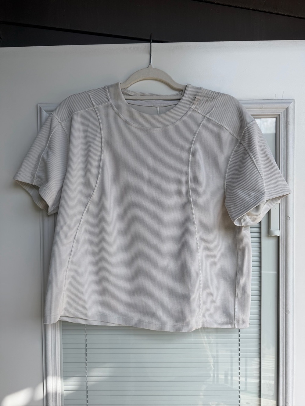 Lululemon Ribbed Top in Bone
